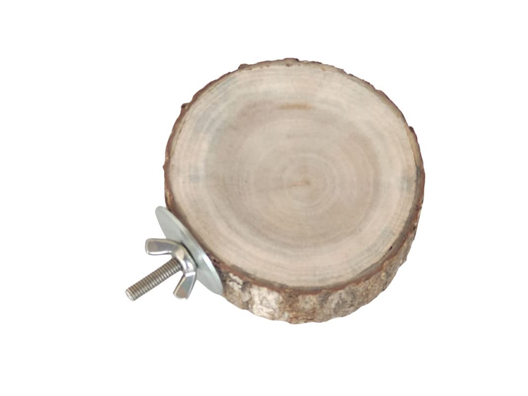 KSK Perch Platform for Bird Cage,Natural Round Wooden Stand Platform Bird Toy for Canary Parakeet Cockatiel Parrot Budgie Sparrow(1 Pcs) (B01ATLEZ1Y) Amazon Price History, Amazon Price Tracker