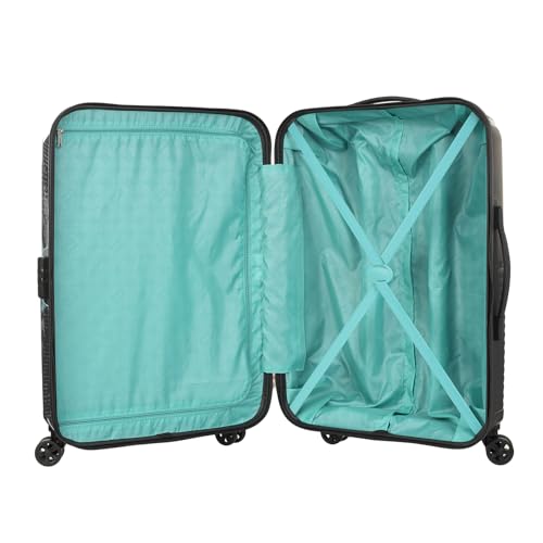 Image of Kamiliant by American Tourister ATHER|Printed Check-in Trolley Bag Large Size (79 cms) for Travel| Hard Case Polypropylene (PP) Suitcase|360 8-Wheel Spinner Luggage Trolley|Combination Lock|Black