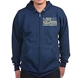 CafePress USS Dwight D. Eisenhower Zip Hoodie (Dark) Men's Light Zip-Up Hoodie Sweatshirt Navy