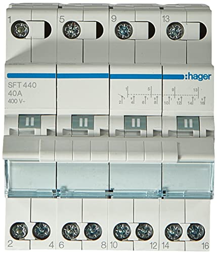 Inverseur Hager SFT440 triphasé pour basculer sur groupe électrogène