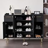 CONSTRUCTION DURABLE : Fabriqué à partir de matériaux de haute qualité, ce meuble à chaussures garantit durabilité et stabilité. Les tiroirs restent fluides même après une longue utilisation. Vous pouvez compter sur ses capacités de rangement fiables pendant de nombreuses années, ajoutant une touche d'élégance pratique à votre quotidien, sans aucun compromis.