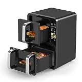SOLIDEE 12L Double Stack Air Fryer, Dual Air Frying Baskets 5L+7L