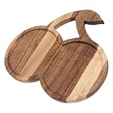 Plateau en bois naturel : cette planche de service en bois présente des motifs de grain uniques et une durabilité exceptionnelle, ce qui la rend idéale pour une utilisation quotidienne comme plateau de service ou plat à bonbons de fête, plateau de service, plats de service et plateaux