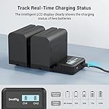 SMALLRIG Battery for Sony NP-F970 7800mAh and Charger for Sony NP-F970, Fits for Sony NP-F970 NP-F960 NP-F950 NP-F930 NP-F770 NP-F750 NP-F550 NP-F570 Battery, (2-Pack, Dual USB Port) - 3823 - Image 6