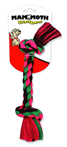 Flossy Chews Mammoth 48-Inch Cottonblend Color 2-Knot Rope Tug