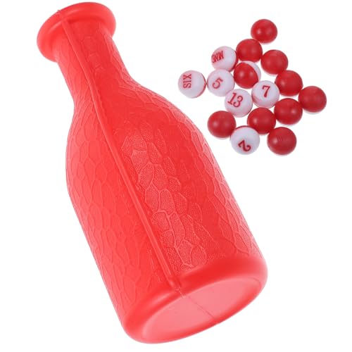 Juego de accesorios de billar de plástico rojo con dados para entretenimiento