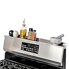 StoveShelf 30" Length Stainless Steel Finish Magnetic Shelf for Kitchen Stove - Kitchen Storage Solution with Zero Installation - Over Stove Spice Rack Organizer