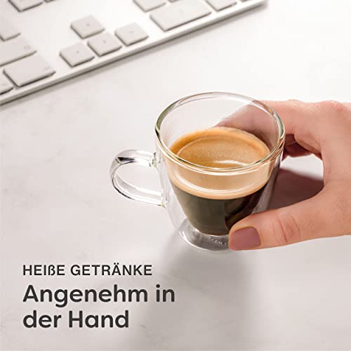 Espresso Tassen Cosumy 4 Doppelwandige Thermogläser
