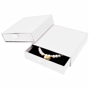 2 Pack Jewelry Gift Boxes Cardboard Jewelry Boxes 3 5 x 3 5 x 1 Inch Small Gift