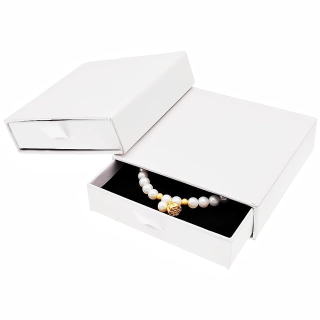 2 Pack Jewelry Gift Boxes Cardboard Jewelry Boxes 3 5 x 3 5 x 1 Inch Small Gift