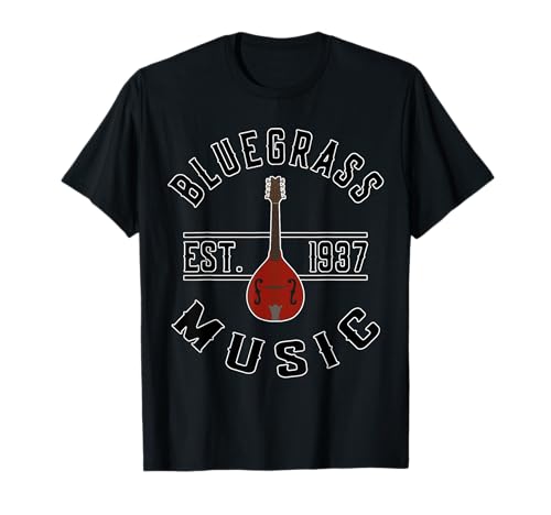 Bluegrass Mandolin F Style Bluegrass Music Est. 1937 Camiseta