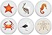 Nautical Sea Animals Drawer Pulls Ceramic Beach Cabinet Knobs Nursery Decor Set of 6