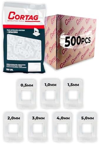 Espaçador Nivelador Tradicional C/500 Peças Cortag Para Porcelana...