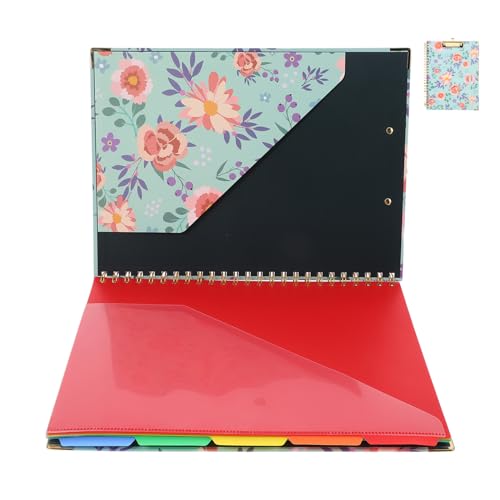 Porte-bloc-notes avec rangement de dossiers HOMSFOU organisateur de bureau