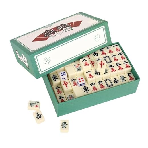 Dhqkqg Mini Juego de Mahjong, Juego de majong Chino Tradicional, Adecuado para Juegos Familiares Fiestas Amigos reunión Juegos para Adultos para Pasar el Tiempo Aburrido, Juegos Divertidos.