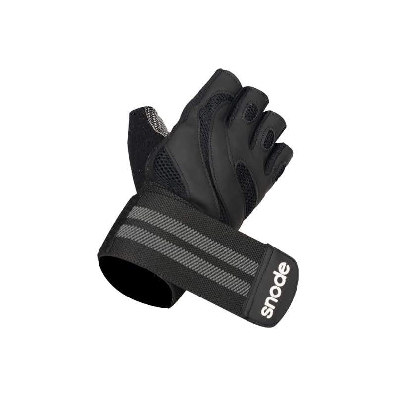 snode Workout Gloves, Black, Size L