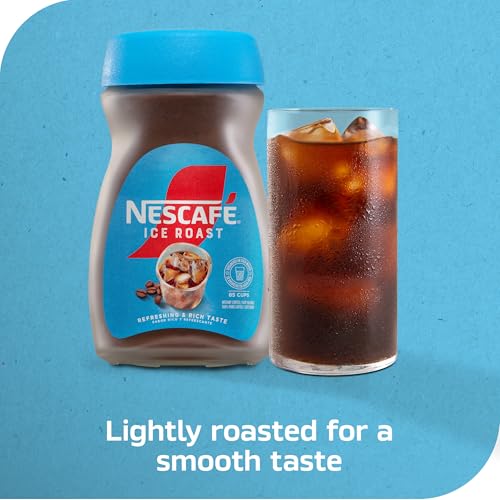 NESCAFÉ Ice Roast, Instant Iced Coffee, 2 Jars (6 Oz Each)