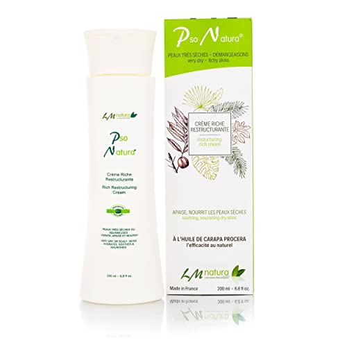 CREME RICHE RESTRUCTURANTE PSO NATURA - Psoriasis, peaux squameuses, démangeaisons - corps et visage - 200 ml