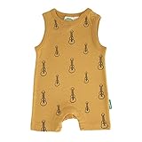 PARADE Organic Tank Rompers - Signature Prints Yellow Ukuleles 6-12 Months