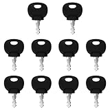 14707 Heavy Equipment Ignition Key,Ignition Keys for Hamm Bomag Volvo Bobcat Caterpillar JCB New Holland Dynapac Terex Skytrak 14707 5755124 8035807 8U-9569 14603(10 packs)
