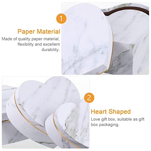 Jojofuny Fiore 3Pcs Marble Candy Box a Forma di