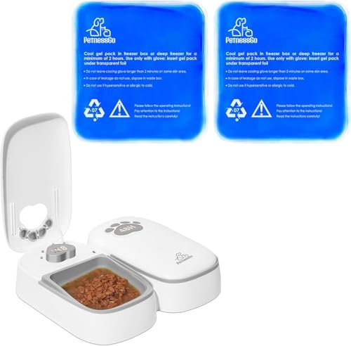 ZMAYPLUS 2Pcs Ice Packs, Suitable for Smart Cat Feeder, Automatic Timed Feeder for Cats&Dogs with Display, 1-48 Hours