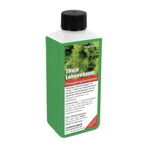 Thuja-Dnger - Lebensbaum, Thuja occidentalis Smaragd Flssigdnger 250ml :  Amazon.de: Garten