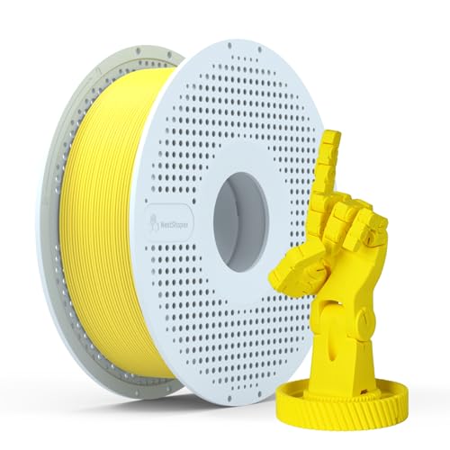 NextShapes PLA Filament 1.75mm with Reusable Spool, 1kg Yellow
