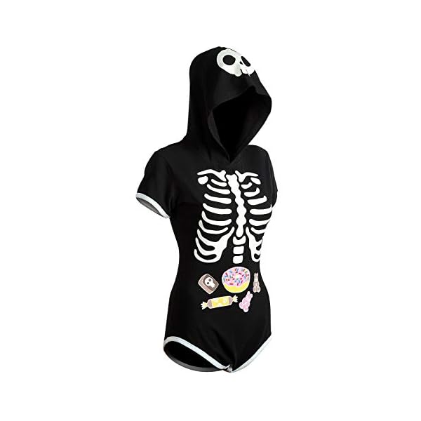 LittleForBig-Damen-Baby-windel-Liebhaber-snap-Schrittgurt-Baby-Onesie-Sweet-Reaper-Night-Glow-Halloween-Medium-Night-Glow LittleForBig Damen Baby-windel-Liebhaber-snap Schrittgurt Baby Onesie - Sweet Reaper Night-Glow Halloween Medium Night…