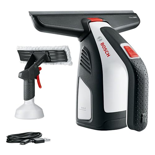 Bosch Home and Garden Bosch Akku Fenstersauger GlassVAC Solo Plus (2,0 Ah, 3,6 Volt, im Karton), Schwarz/weiß