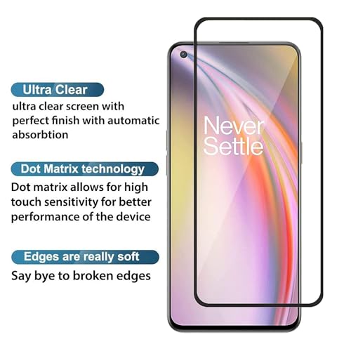 Image of HD Tempered Glass Screen Protector Compatible For OnePlus Nord CE 5G, CE 2 5G With Edge To Edge Coverage And Easy Installation Kit