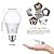 Yochoice 12Pack A19 LED Light Bulbs 100 Watt Equivalent 5000K Daylight White, No Flicker E26 Medium Screw Base Bulbs, 1100Lumens, Non Dimmable