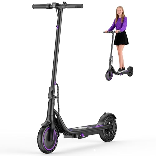Image of Electric Scooter,350 /500W Powerful Motor,15-28 Miles Long Range,Dual Braking System,19 /22 Mph Speed,8.5 /10 inch Foldable E Scooter with Solid Tires