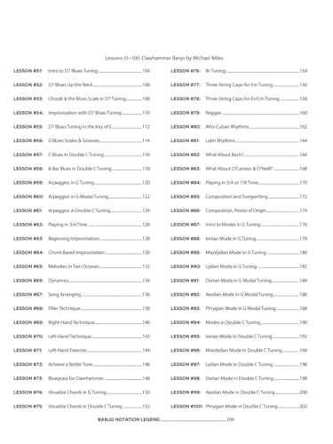 100 Banjo Lessons (Guitar Lesson Goldmine) - Book/Online Audio