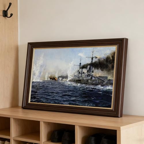 Claus Bergen Bataille du Jutland tableau art sur toile tendue - 3