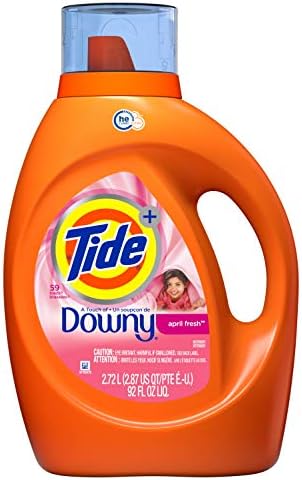 Tide Liquid Laundry Detergent with a Touch of Downy, April Fresh, 59 Loads 92 fl oz