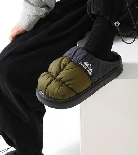 Rungion Women's Men Waterproof Slippers Winter Warm Home House Shose Plush Lining Thick Non-Slip Soled Slippers Indoor Outdoor3