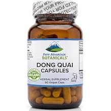 Pure Mountain Botanicals Dong Quai Capsules - 90 Kosher Vegan Caps with 500mg Organic Dong Quai Root Supplement for Women - Dang GUI Herb - Non-GMO Gluten-Free