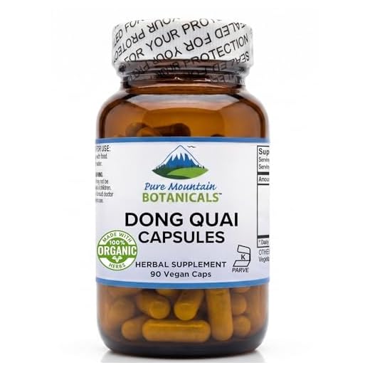Dong Quai Capsules - 90 Kosher Vegan Caps with 500mg Dong Quai Root