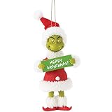 Department 56 Possible Dreams Dr. Seuss How The Grinch Stole Christmas Merry Grinchmas Hanging Ornam