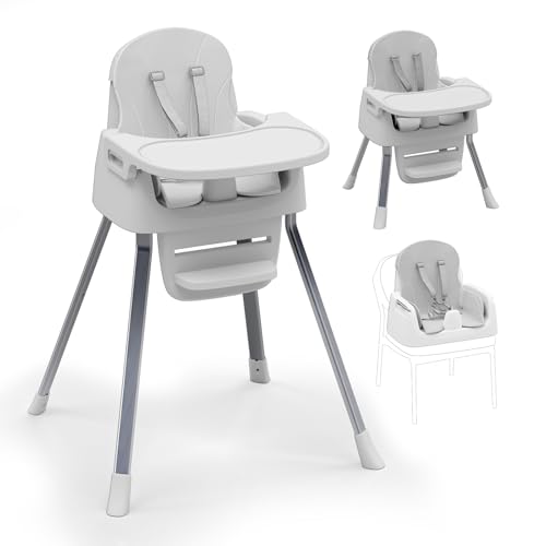 Image of 4 in 1 Portable Baby High Chair,Convertible Highchair for Babies & Toddlers-Foldable Infant Booster Seat