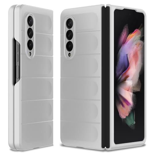BonYonka Coque pour Samsung Galaxy Z Fold 3, Hard PC, Antichoc Anti-Rayures Bumper Protection Etui Housse Case Cover Samsung Galaxy Z Fold 3, Blanc