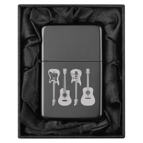 Encendedor en caja regalo negro con funda de seda miniatura 1