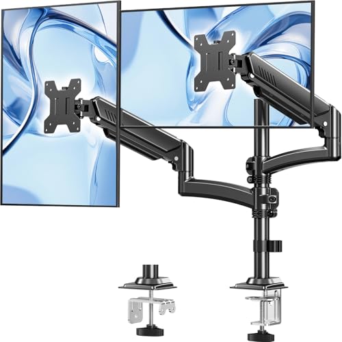Dual Monitor Stand for Computer Screen up to 32', Taller Monitor Arms Holds 22 lbs Each, Dual...