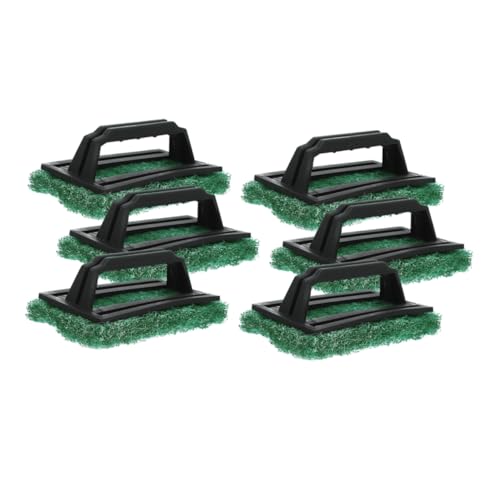 ULTECHNOVO 6stücke Siebdruck-reinigungsbürsten Mit Schleifeffekt Langlebige Tintenentferner-Pads Vielseitige Putzpinsel Für Siebdruckbedarf Kompakt Und Platzsparend Grün