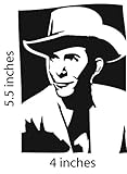 Hank Williams Country Legend Sticker Cut Vinyl Decal