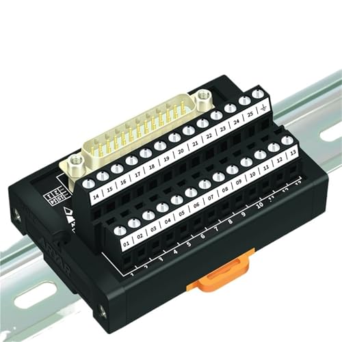 Placa divisora DB25 D-Sub HL-FX-DB25F-TB con bloque de terminales para carril DIN 5