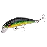 Cebos y accesorios KXJSYL Tool Señuelo de Pesca de 70mm, 8g, Ojos 3D, Crankbait Wobbler, Aparejos de Pesca con Cebo Duro de plástico Artificial, 1 ud.(F2)