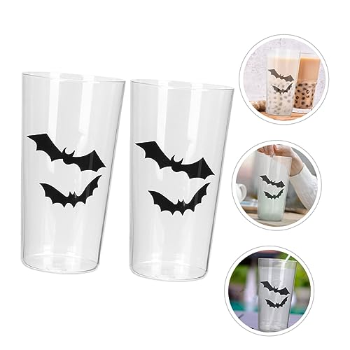 GANAZONO 2 Stück Milchgetränkebecher Sommerbecher Kreativer Cocktailbecher Zarter Wasserbecher Dekorativer Wasserbecher Kaffeebecher Getränkebecher Glasbecher Trinkgläser – Bild 3