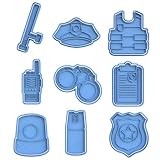 Police First Responder Cookie Cutter & Stamp